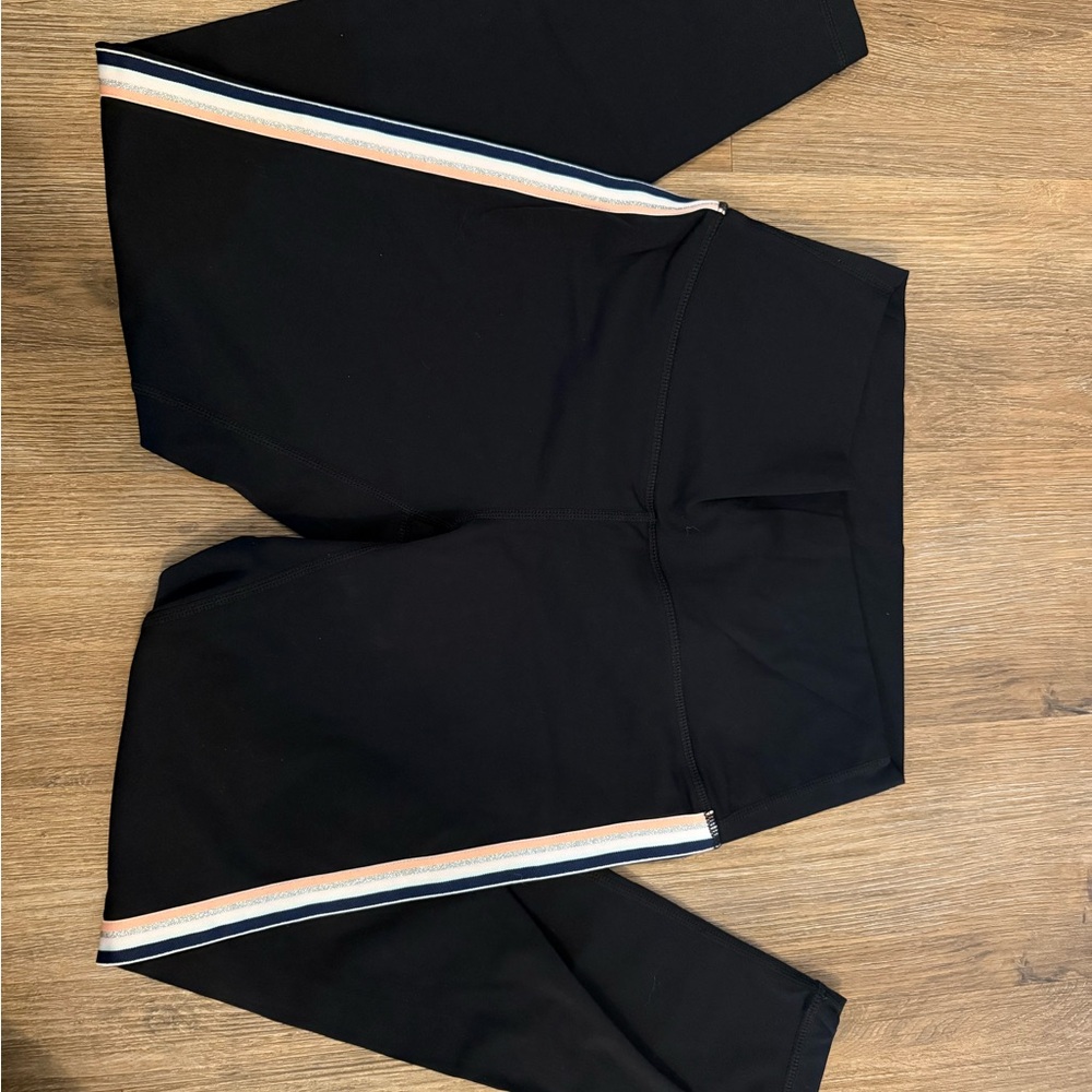 ZYIA metallic rainbow stripe Luxe high rise leggings size 4